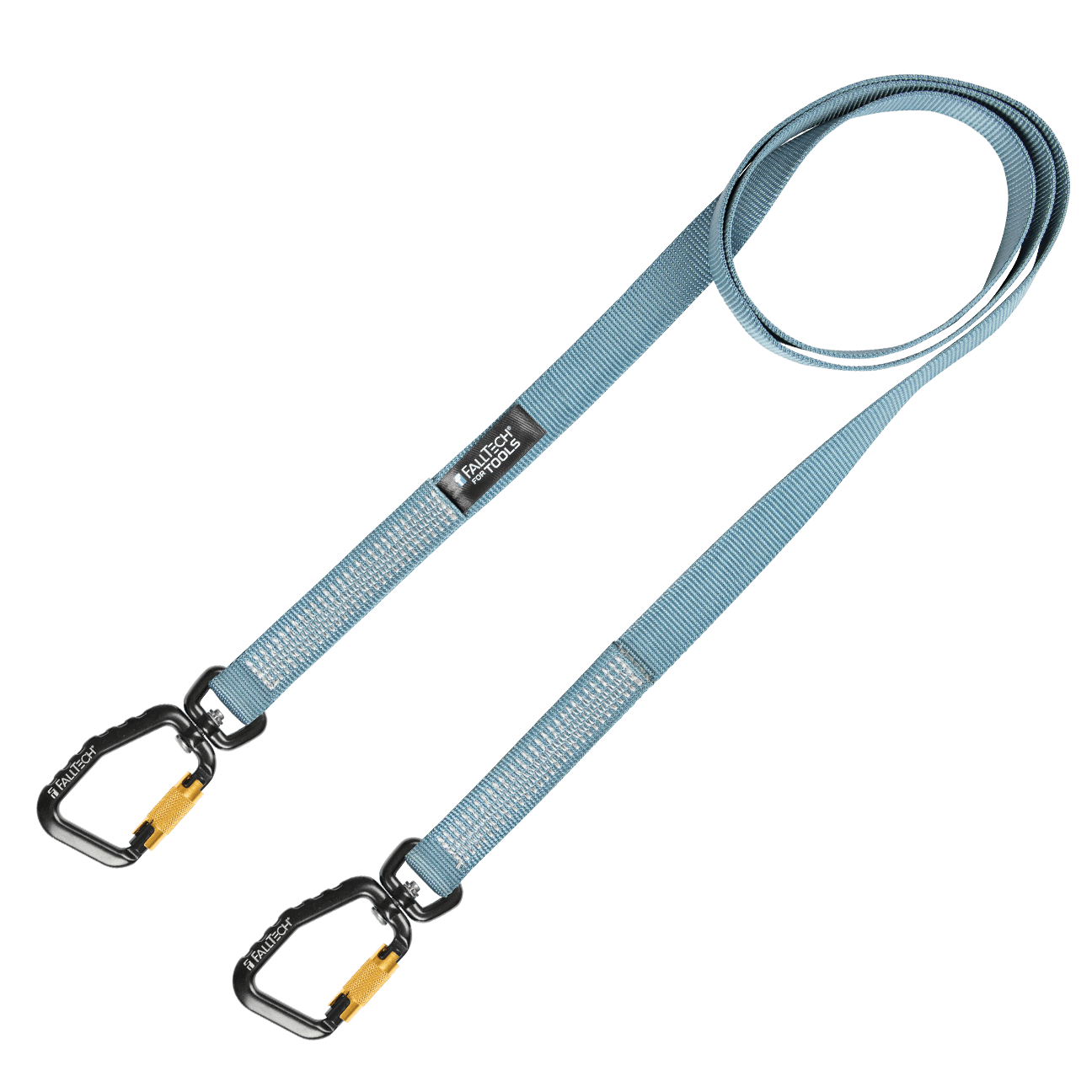 40 lb Premium Tool Tether with Non-stretch Web and Dual Swivel Aluminum Carabiners, 78" 1/pk