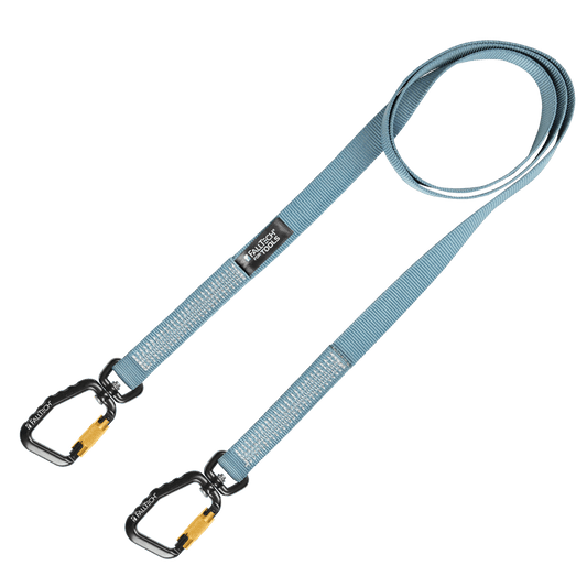 40 lb Premium Tool Tether with Non-stretch Web and Dual Swivel Aluminum Carabiners, 78" 1/pk