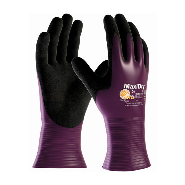 Atg Maxi Dry Seamless Knit Gloves For General Duty With Non-Slip Grip Sold By Pair-GP56426S