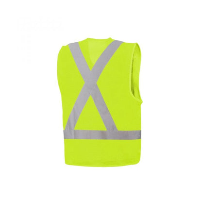 Economy Mesh High Visibility Safety Vest, 2" Reflective Tape,  Universal Size