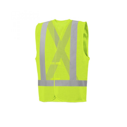 Economy Mesh High Visibility Safety Vest, 2" Reflective Tape,  Universal Size