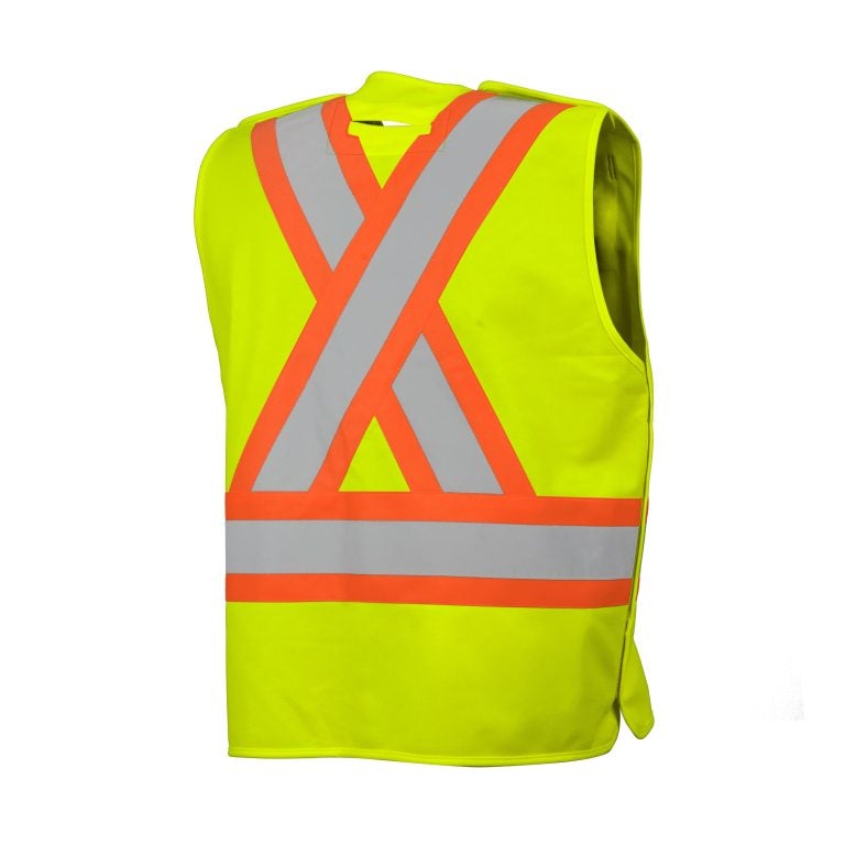 TV4 5 Pt. Tearaway Solid Traffic Vest