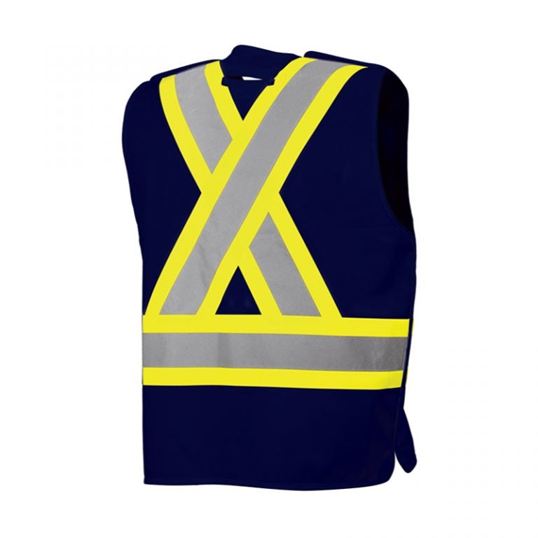 TV4 5 Pt. Tearaway Solid Traffic Vest