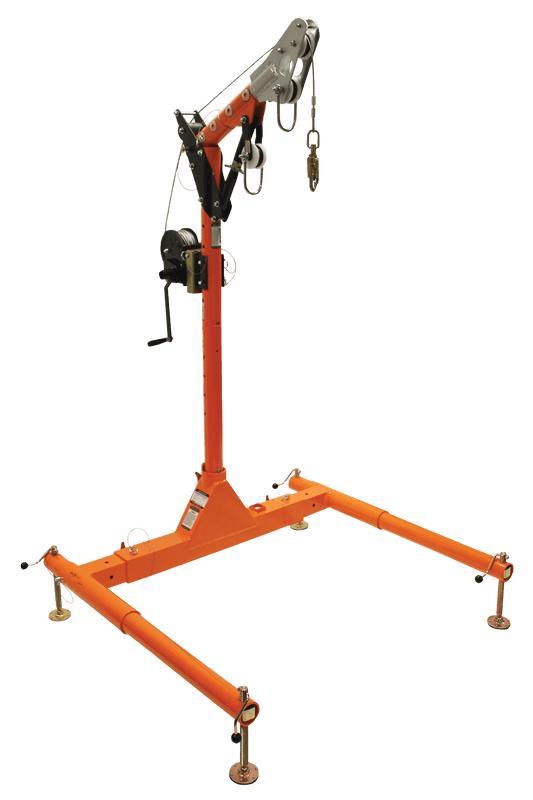 5pc Confined Space Davit System with 12" to 29" Offset Davit Arm and Winch