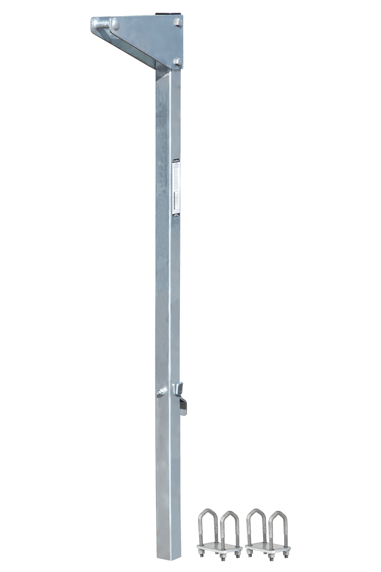 5' Bolt-on Ladder Stanchion Anchor with 12" Overhead Offset