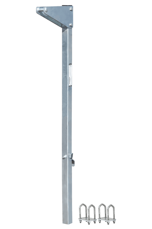 5' Bolt-on Ladder Stanchion Anchor with 12" Overhead Offset