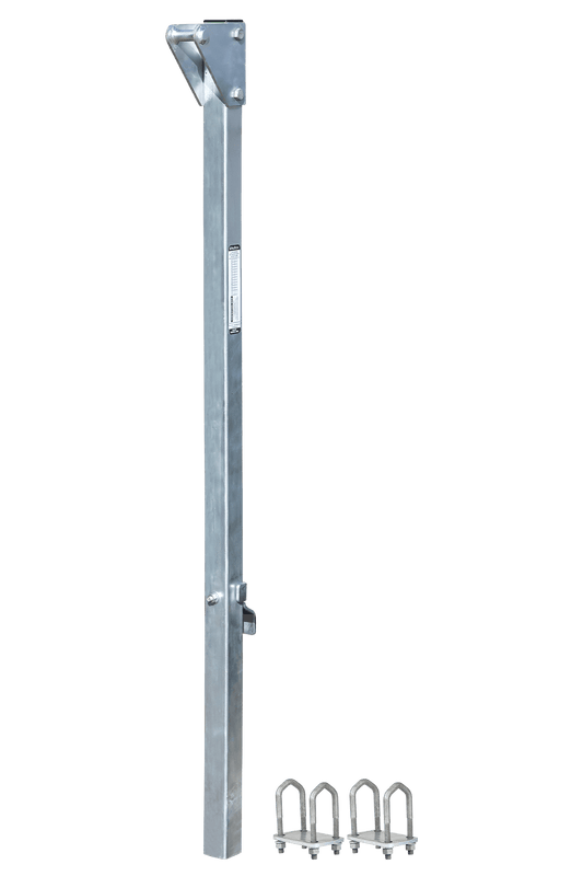 10' Bolt-on Ladder Stanchion Anchor with 5" Overhead Offset