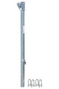 10' Bolt-on Ladder Stanchion Anchor with 5" Overhead Offset