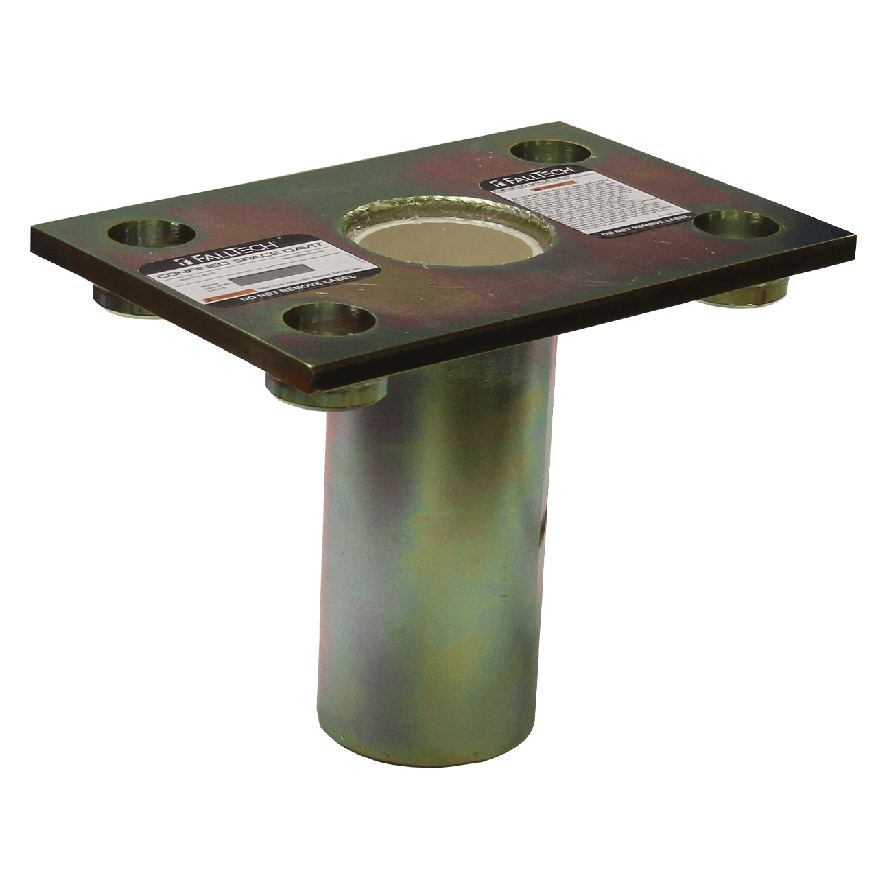 Flush-mount Plated Steel Bolt-on Fixed Davit Base