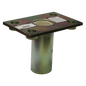 Flush-mount Plated Steel Bolt-on Fixed Davit Base