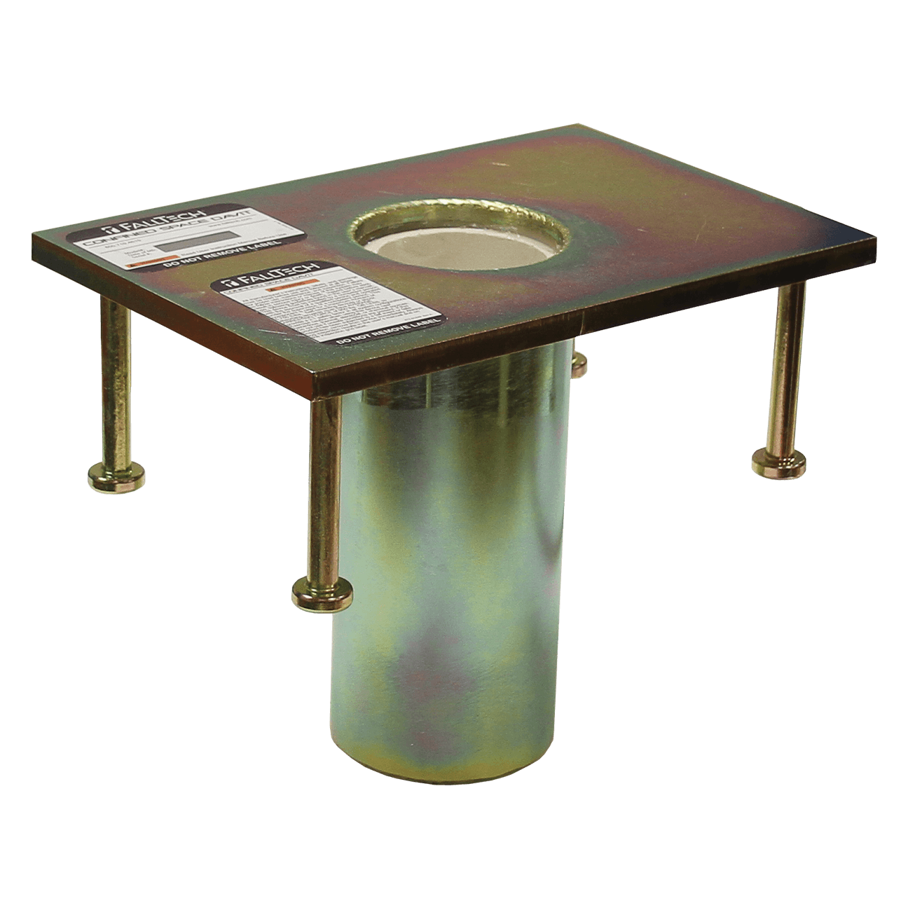Flush-mount Plated Steel Cast-in Fixed Davit Base