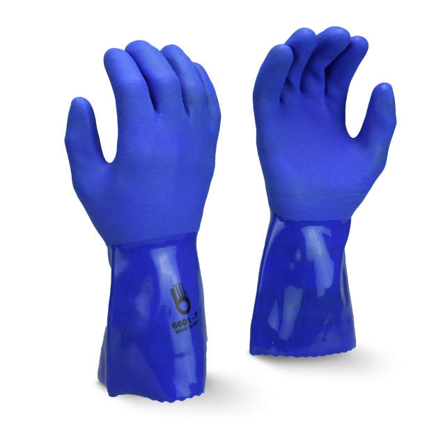 Bellingham 6601, Triple-Dipped 12 Inch PVC/Nitrile Gauntlet Glove, Dozen - Discontinued