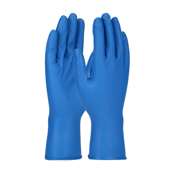 Grippaz™ Food Plus- Ambidextrous Nitrile Glove- Textured Fish Scale Grip- 8 Mil-67-308-48 Gloves/ Box-GP67307S