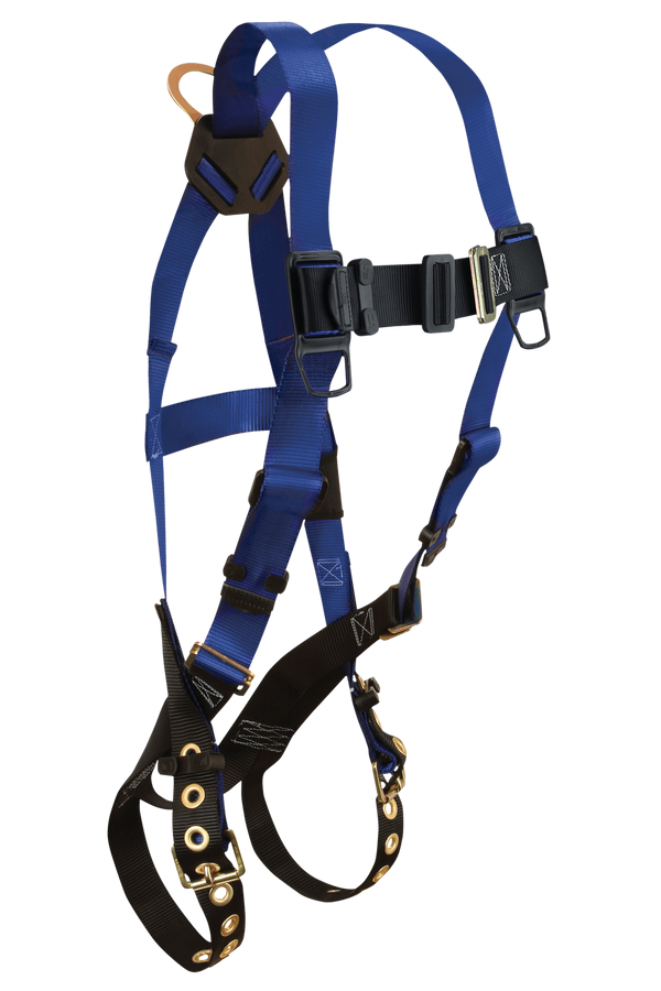 Contractor Safety Fall Protection Harness with Back D-ring and Grommet Leg Straps - Universal Size