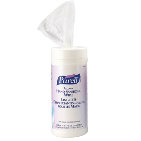 Purell Hand Sanitizing Wipes, Canister