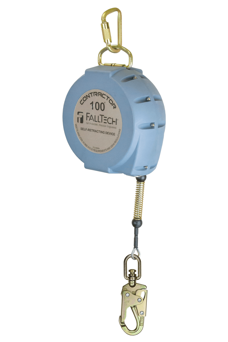 FallTech Contractor C SRL with Galvanized Cable and Anchorage Carabiner