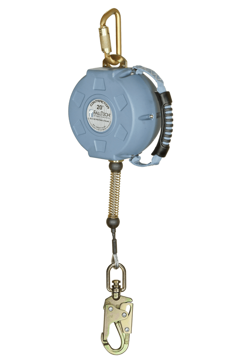 FallTech Contractor C SRL with Galvanized Cable and Anchorage Carabiner