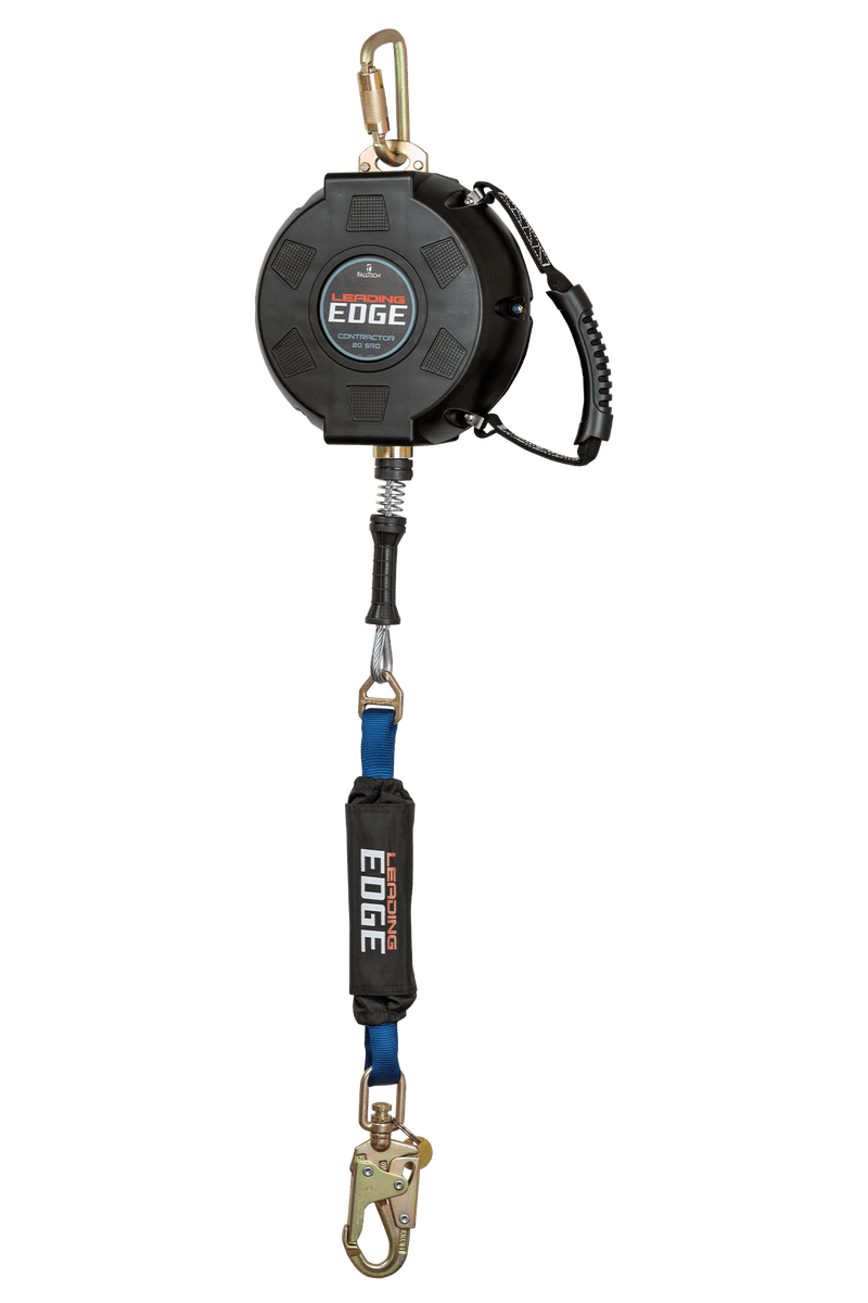 Contractor Leading Edge SRL with 20' Galvanized Steel Cable and Anchorage Carabiner