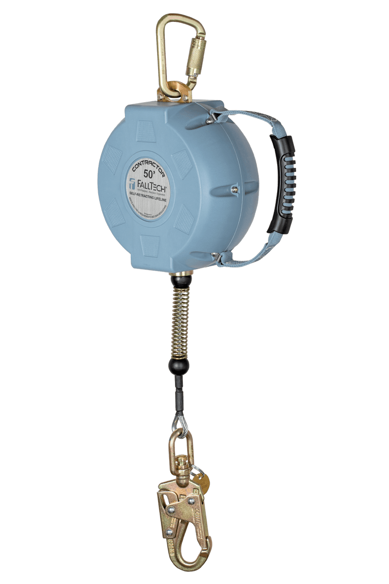 FallTech Contractor C SRL with Galvanized Cable and Anchorage Carabiner