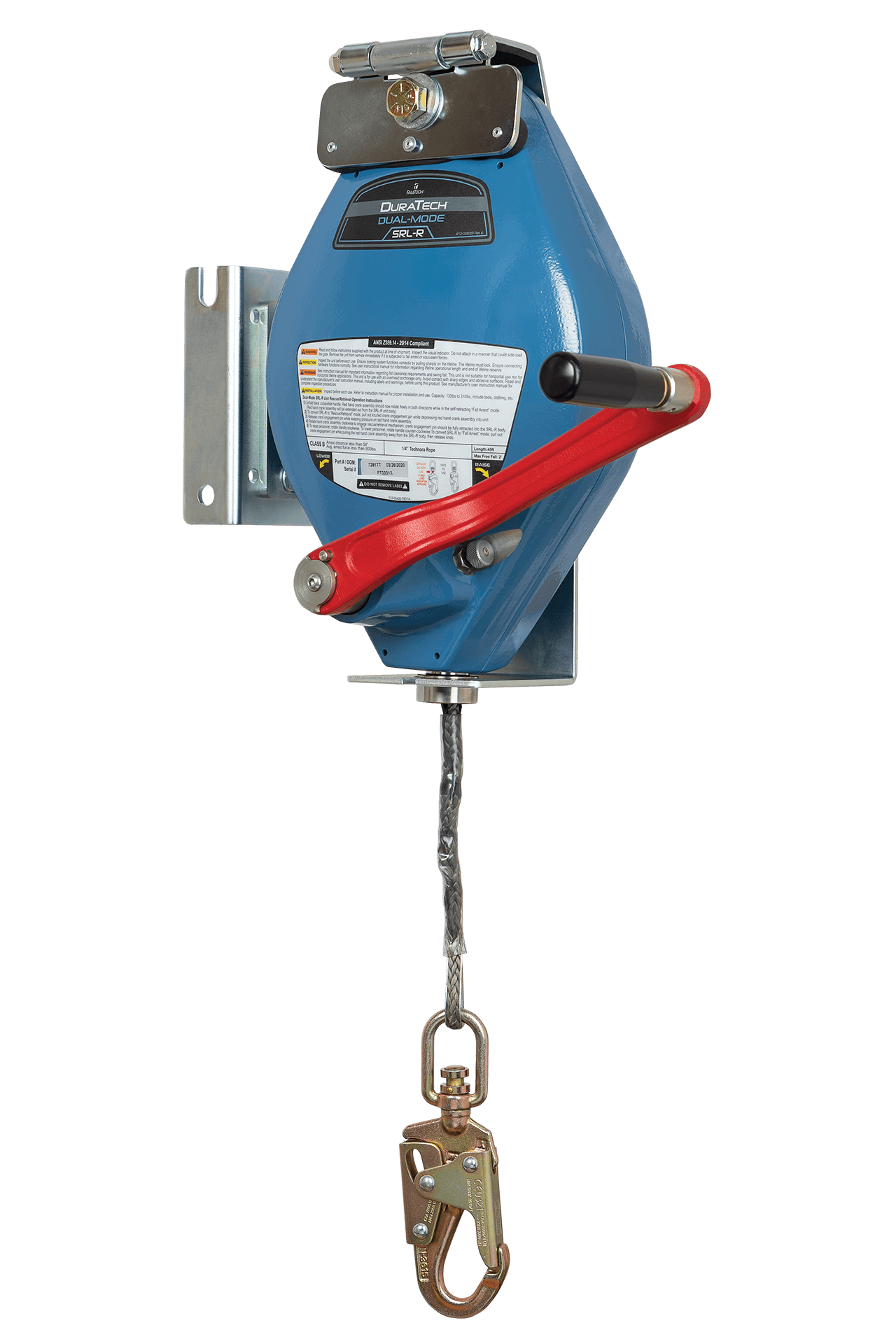 DuraTech® 45' 3-way SRL-R with Technora® Rope for Davits