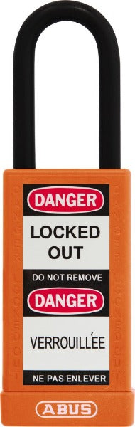 Lockout Safety Padlock Nylon Covered Aluminum 74/40