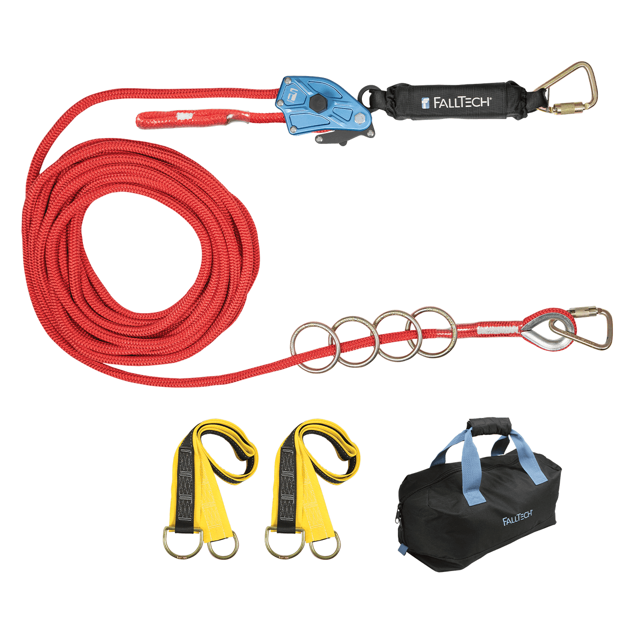100' 4-Person Temp Rope HLL System