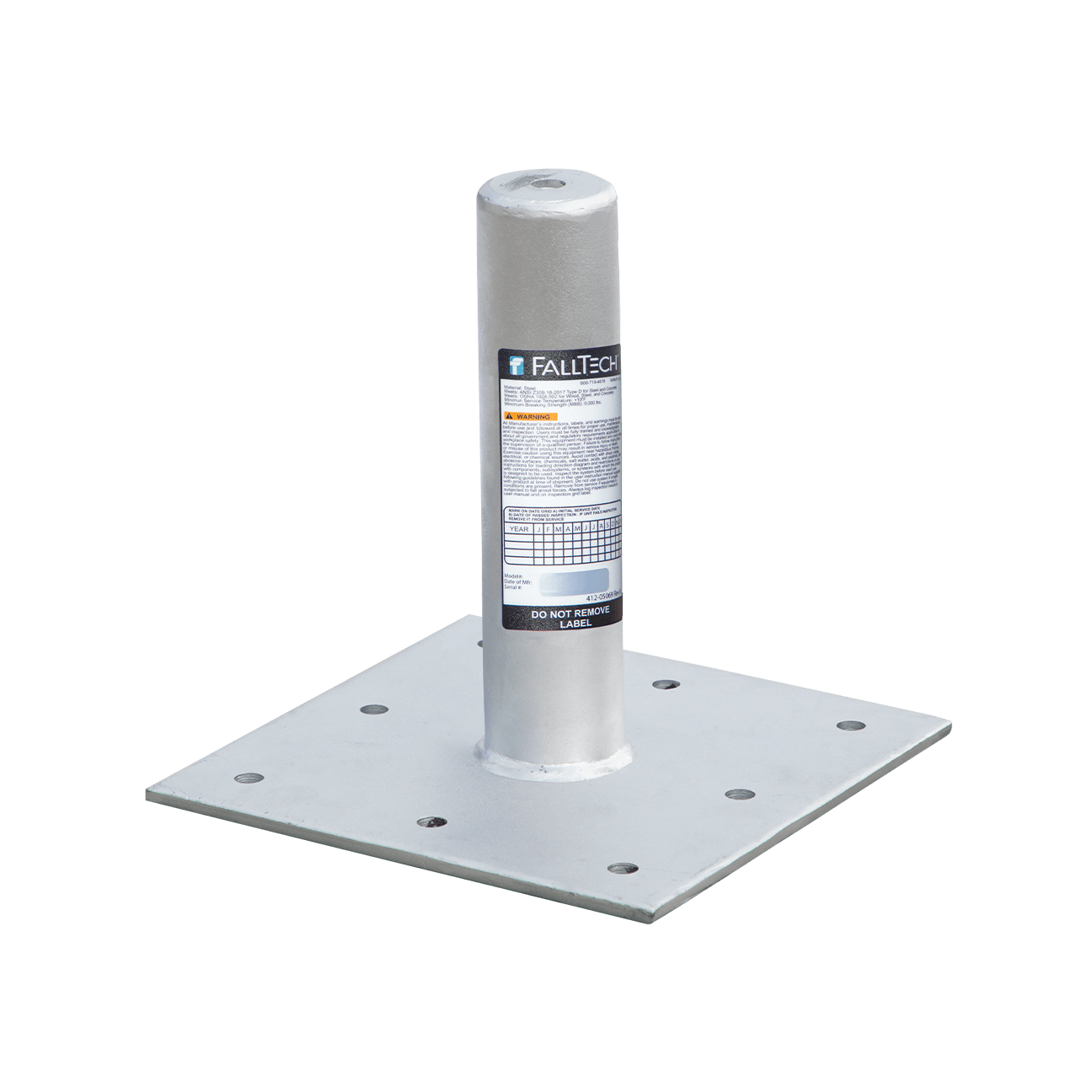 Post Anchor with Threaded Hole for Concrete and Steel