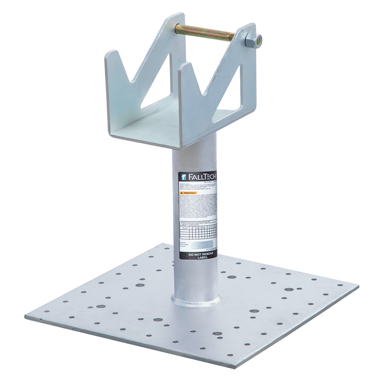Post Anchor with Rotating SRL Cradle for Wood, Concrete and Steel
