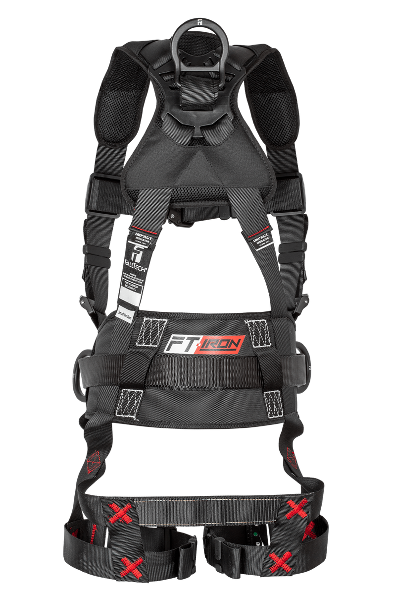 FT-Iron Fall Protection Safety Harness with Integrated Tool Belt, Quick Connect Leg Adjustment