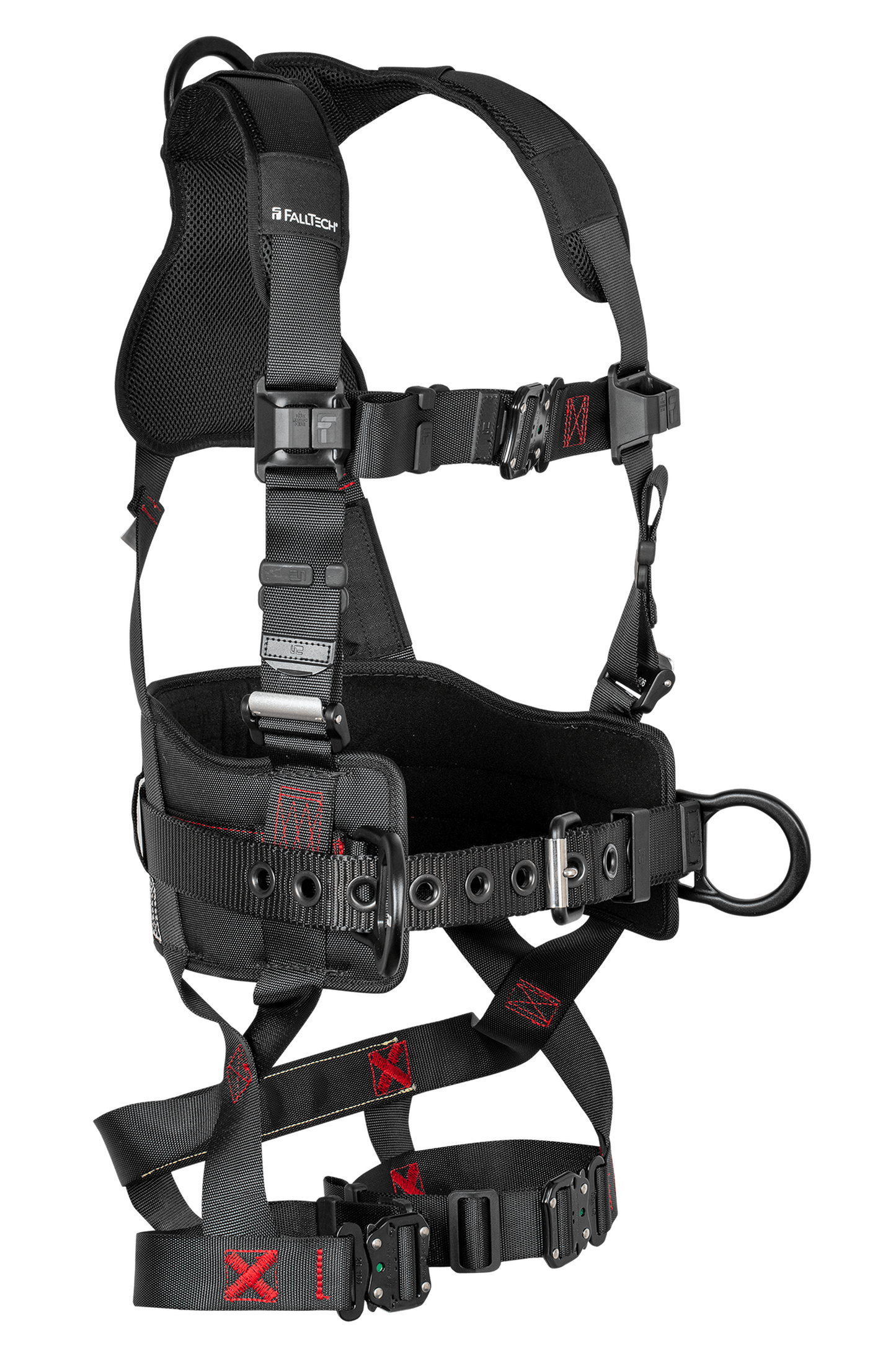 FT-Iron Fall Protection Safety Harness with Integrated Tool Belt, Quick Connect Leg Adjustment