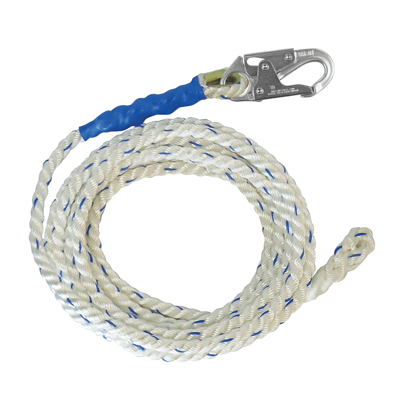 Premium Polyester Blend Vertical Lifeline with Back-spliced End - CSA