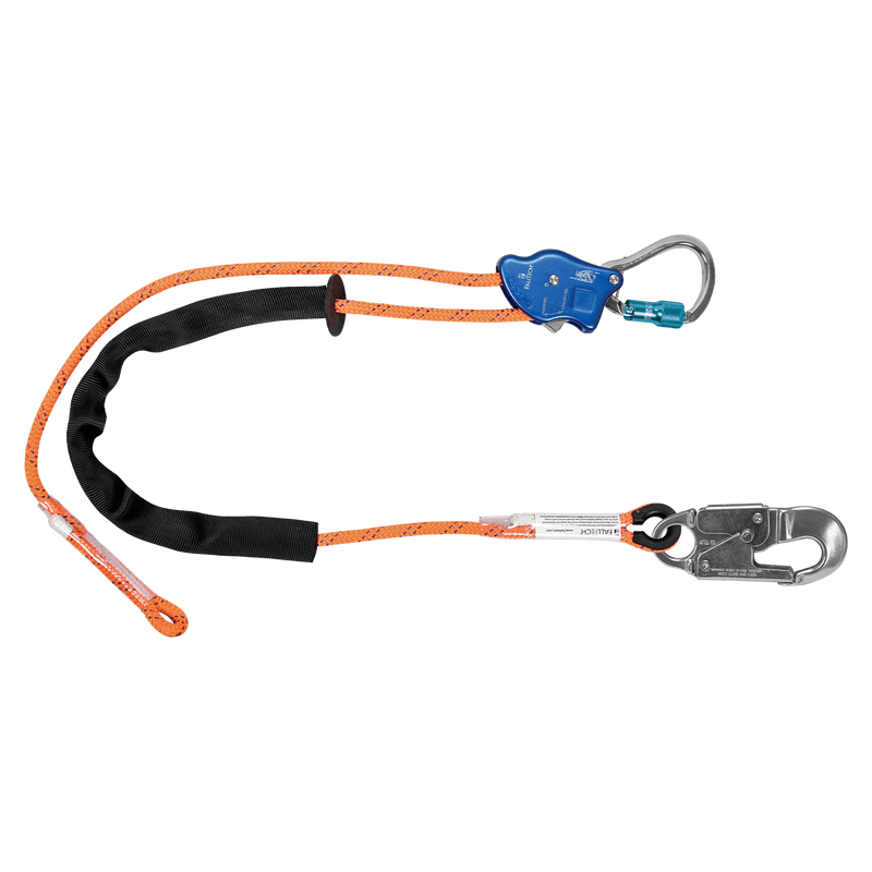 Tower Climber Rope Positioning Lanyard with Aluminum Adjuster