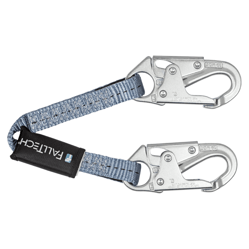 2' Web Restraint Lanyard, Fixed-length with Steel Snap Hooks