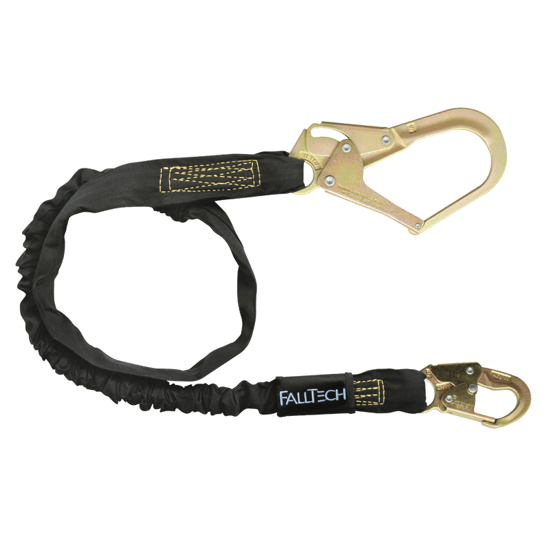 6' WeldTech® Nomex® Energy Absorbing Lanyard, Single-leg with Steel Connectors