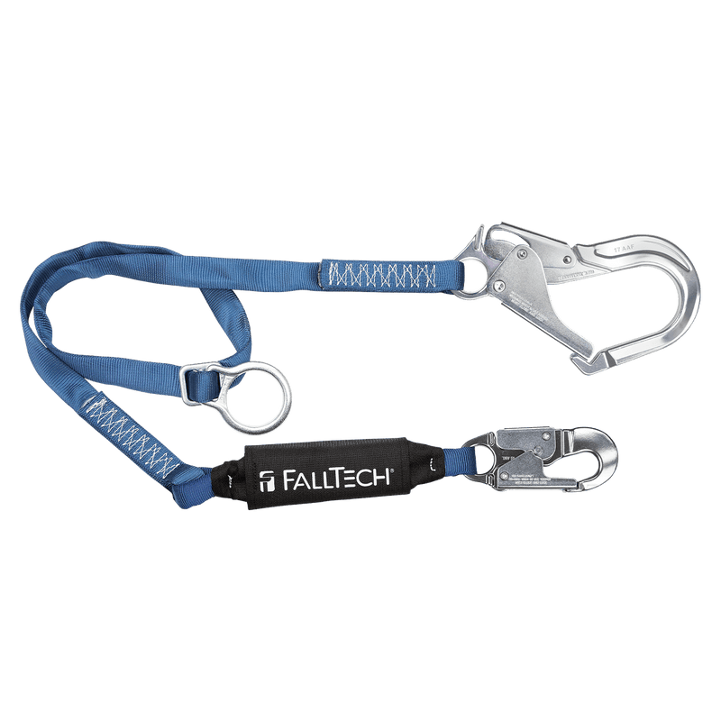 6' ViewPack® Tie-back Energy Absorbing Lanyard, Single-leg with Aluminum Connectors