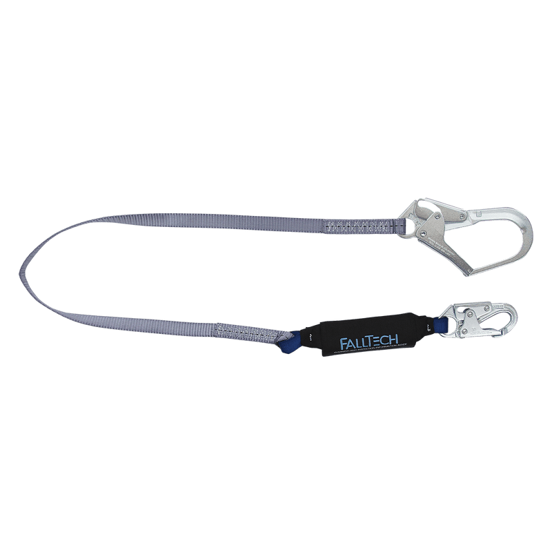 ViewPack Energy Absorbing Lanyard, Single-leg with Steel Connectors 3ft-6ft