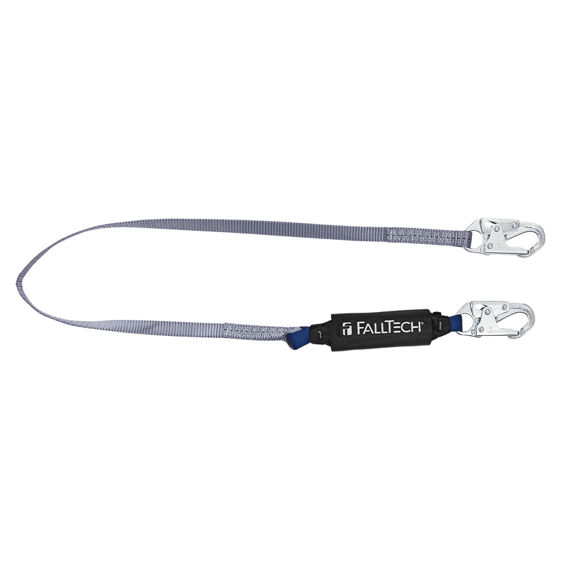 ViewPack Energy Absorbing Lanyard, Single-leg with Steel Connectors 3ft-6ft