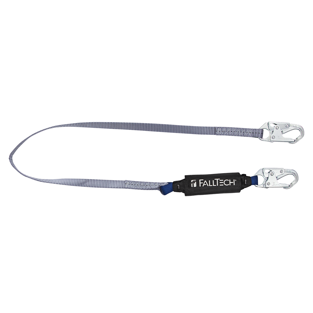 6' ViewPack® Energy Absorbing Lanyard, Single-leg with Steel Snap Hooks - CSA