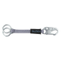 18" Double D-ring Dorsal Extender with Steel Snap Hook