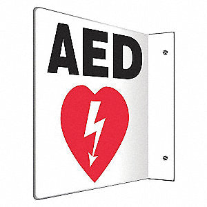 "AED (Projection Sign)" -Safety Sign
