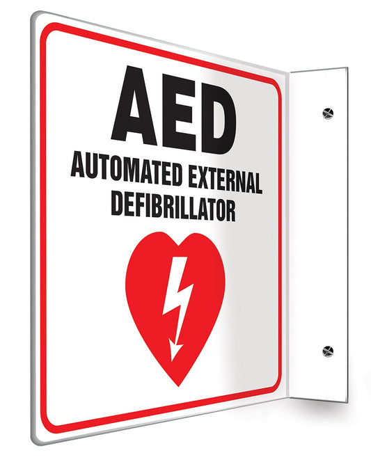 "AED (Projection Sign)" -Safety Sign