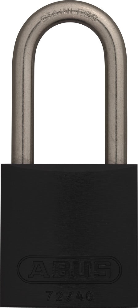 Lockout Safety Padlock Aluminium-40 mm-black