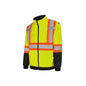 Quilted High Visibility Safety Freezer Jacket, 4" Reflective Tape