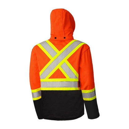 Soft Shell High Visibility Safety Jacket, 4" Reflective Tape