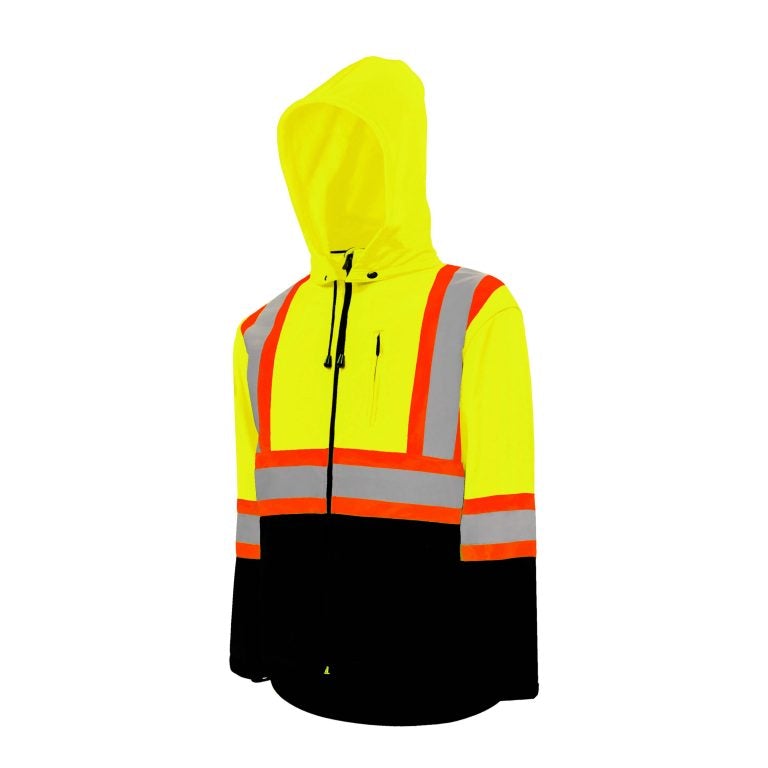 Soft Shell High Visibility Safety Jacket, 4" Reflective Tape