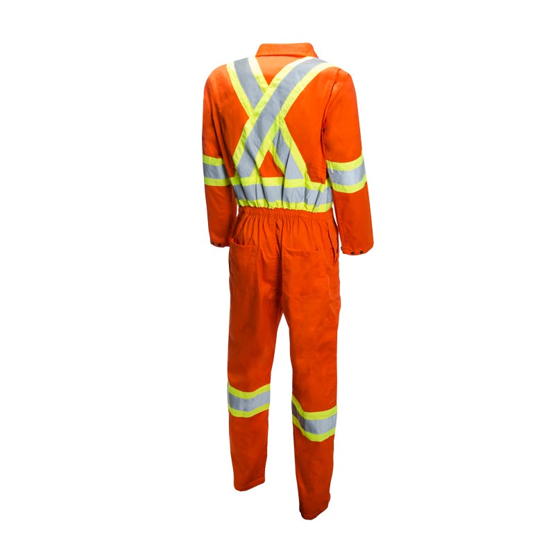 High Visibility Safety Polycotton Coveralls