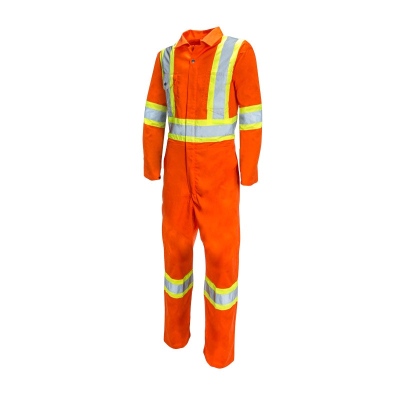 High Visibility Safety Polycotton Coveralls