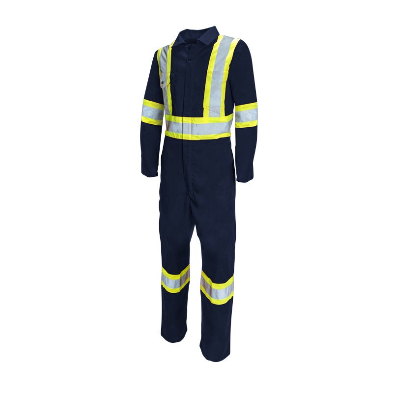 High Visibility Safety Polycotton Coveralls