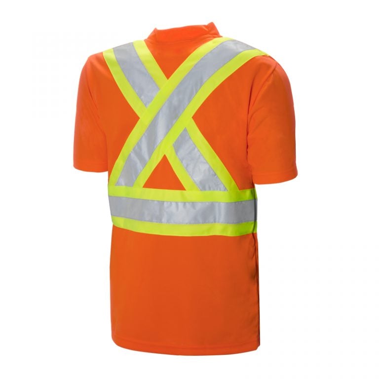 H2H - High Visibility Safety T-Shirt, Cotton, 4" Reflective Tape