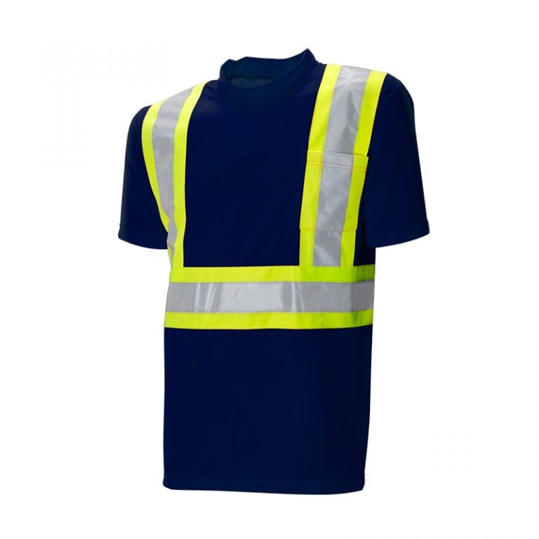 High Visibility Safety T-Shirt, Cotton, 4" Reflective Tape